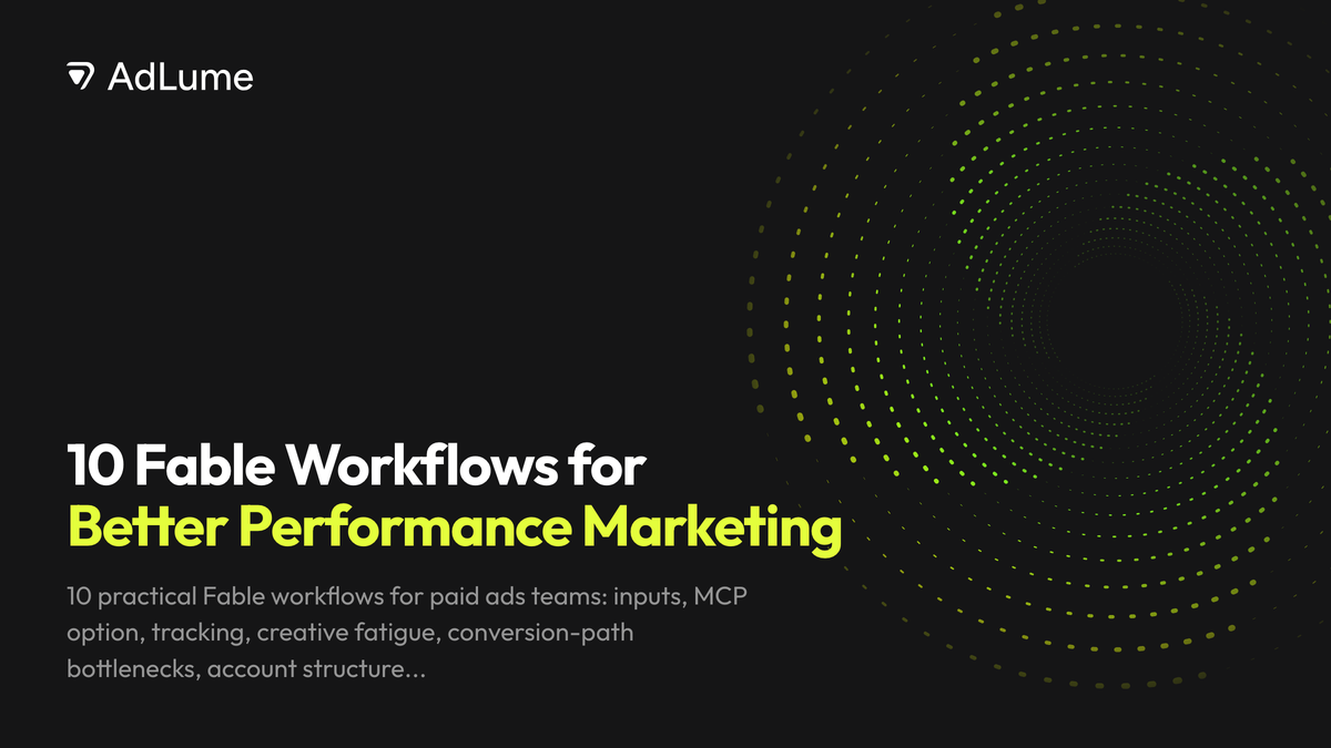 10 Fable Workflows for Better Performance Marketing, AdLume