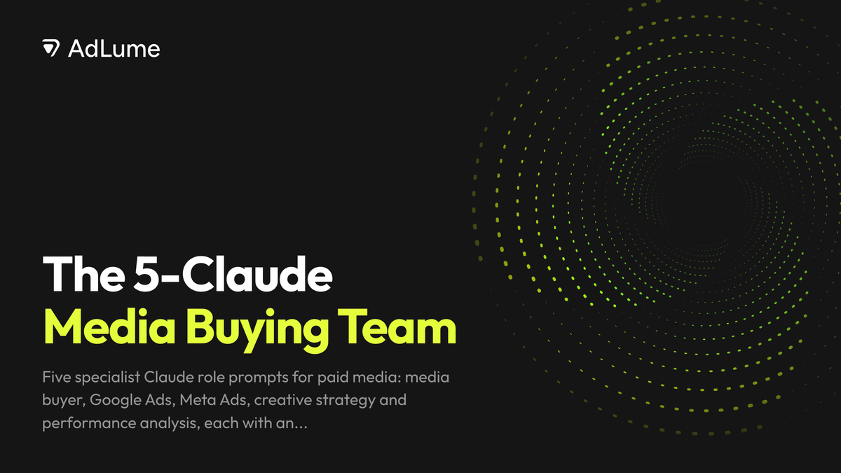 The 5-Claude Media Buying Team, AdLume