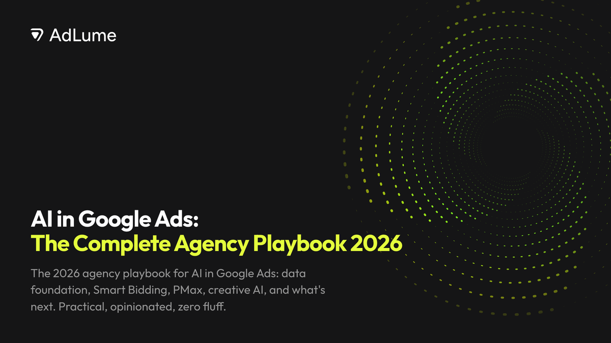 AI in Google Ads: The Complete Agency Playbook 2026, AdLume