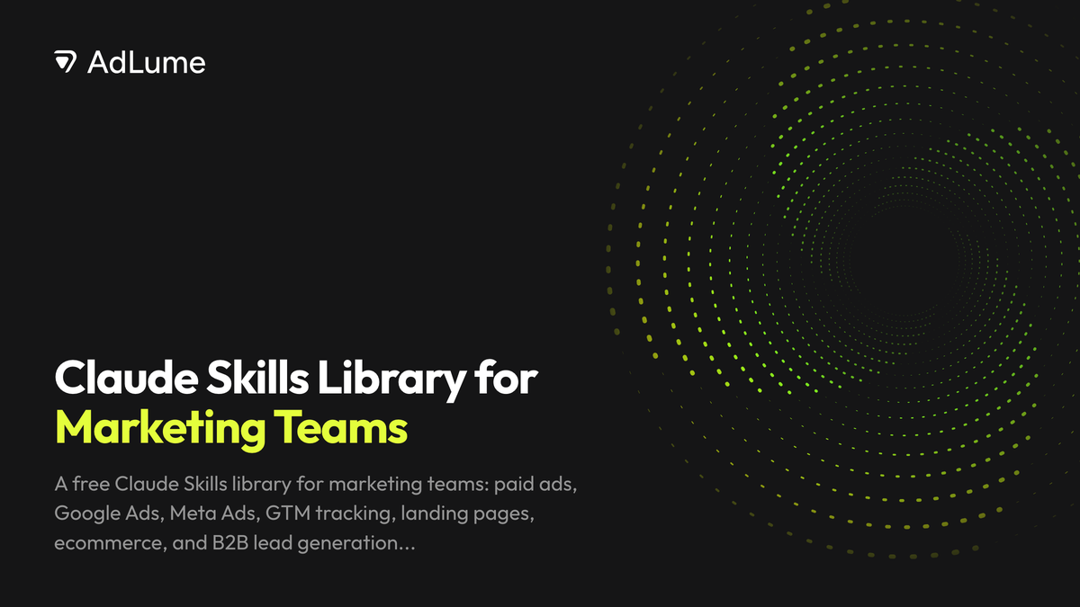 Claude Skills Library for Marketing Teams, AdLume